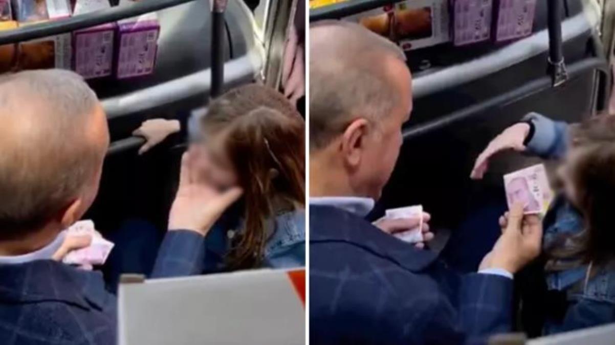 Cumhurbaşkanı Erdoğan ile bayram harçlığı verdiği küçük kızın diyaloğu gündem oldu: Onlar seccadeye basıyorlar