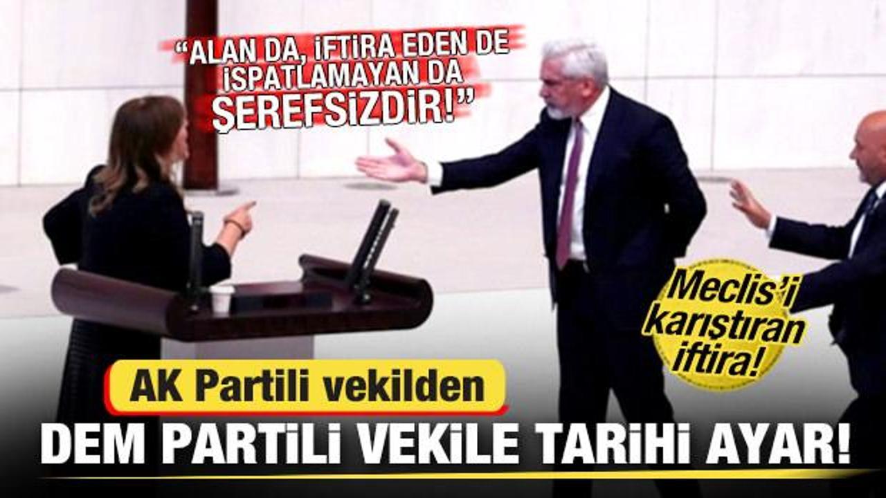 AK Partili Ensarioğlu'ndan DEM Partili vekile tarihi ayar: Alan da şerefsizdir, veren de!