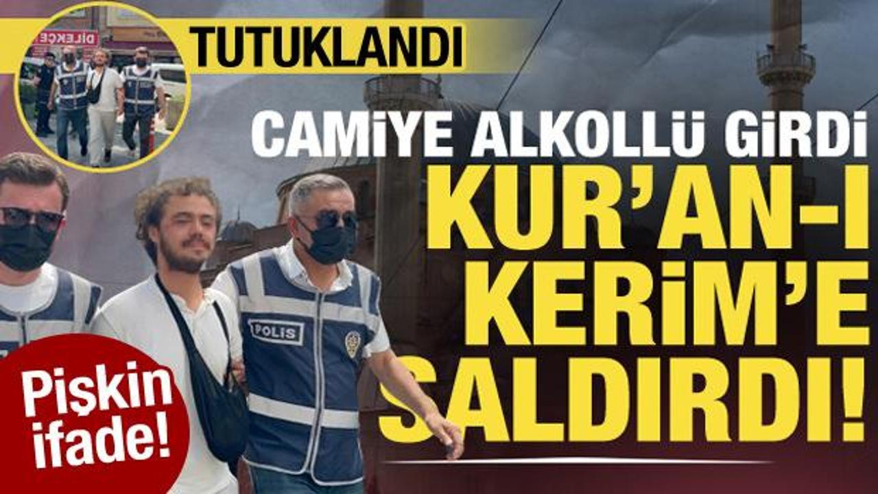 Alkollü şekilde camilere girerek Kur’an-ı Kerim yırttı!
