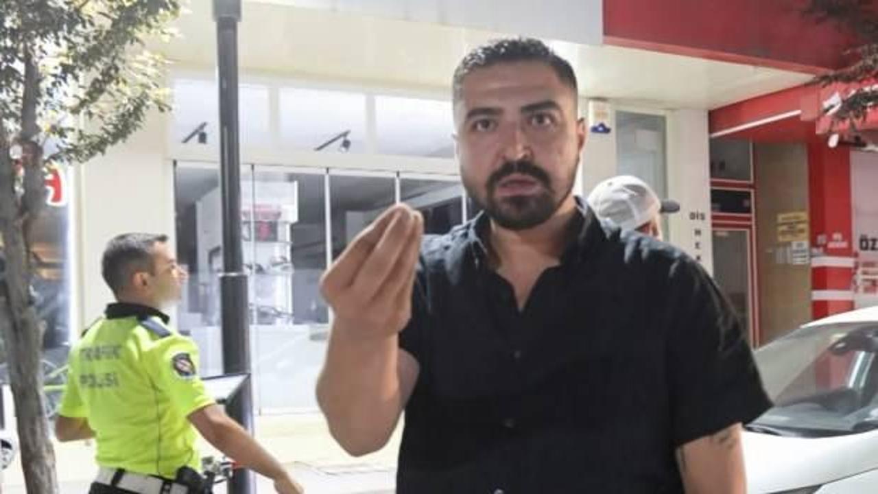Alkollü sürücü ile muhabirin 