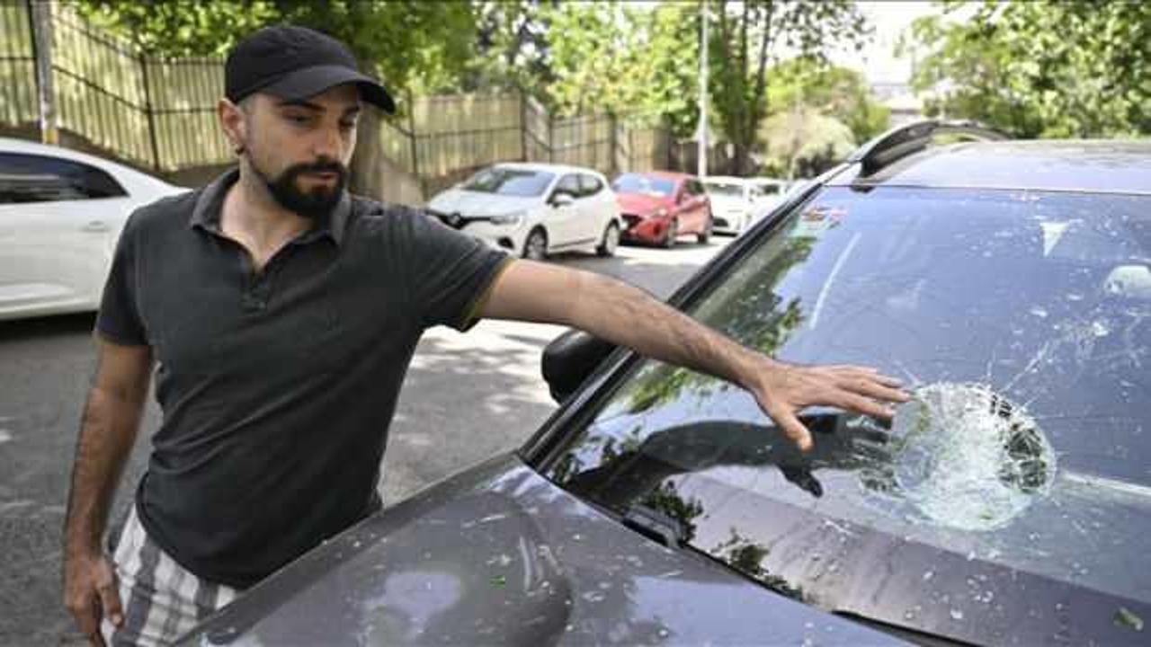 Ankara'da cam şişe fırlatan kişi mahallede tehlike oluşturuyor
