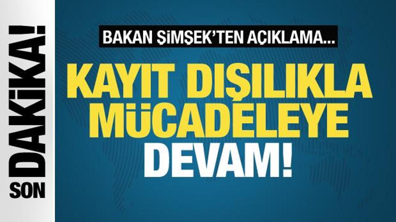 Bakan Şimşek: Bayramda da yoğun çalışmamız sürüyor