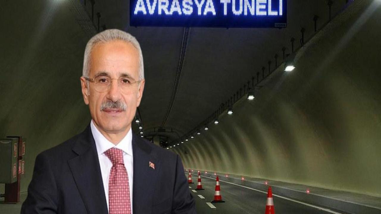 Bakan Uraloğlu açıkladı! Avrasya Tüneli'nde rekor
