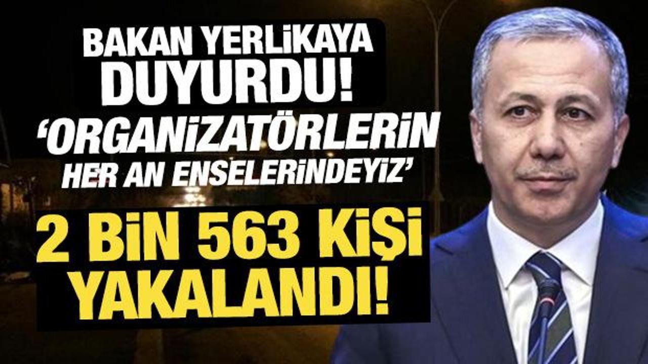 Bakan Yerlikaya duyurdu: 149 organizatör ve 2 bin 563 düzensiz göçmen yakalandı