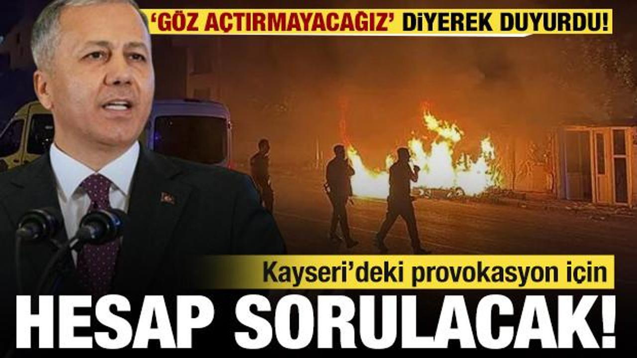 Bakan Yerlikaya duyurdu! Kayseri paylaşımları için soruşturma açıldı