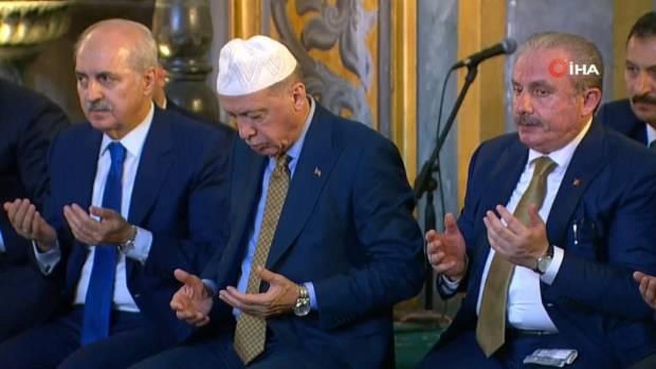 Cumhurbaşkanı Erdoğan, Ayasofya Camii’nde icazet törenine katıldı