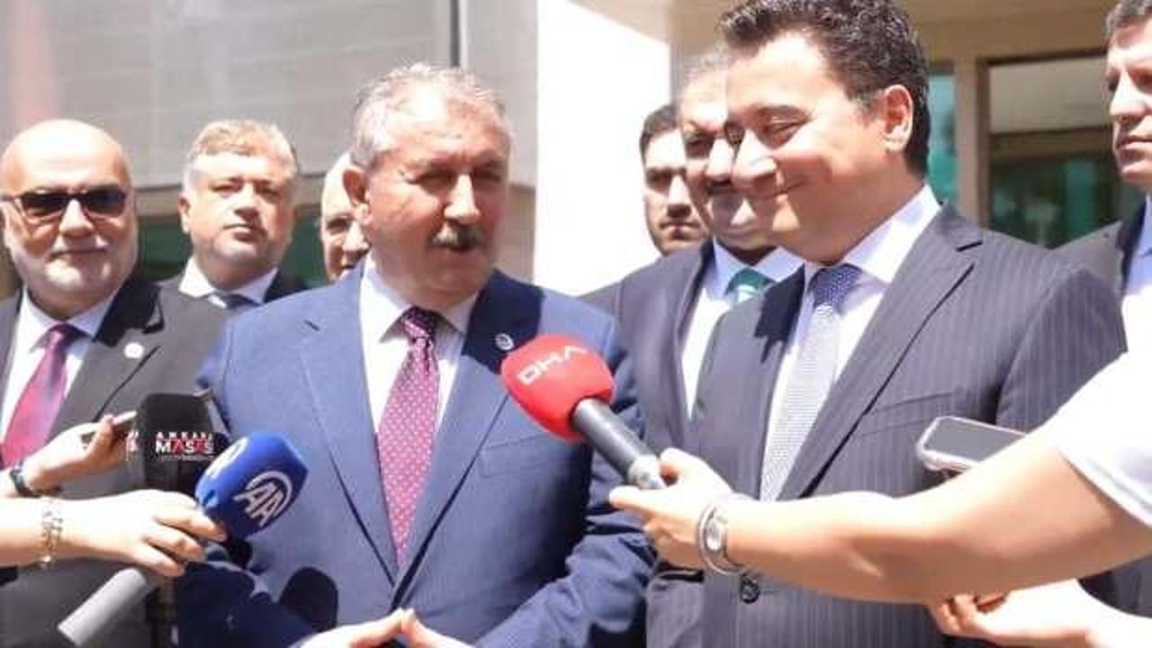 Destici Babacan ile bir araya geldi! Görüşme sonrası açıklama!