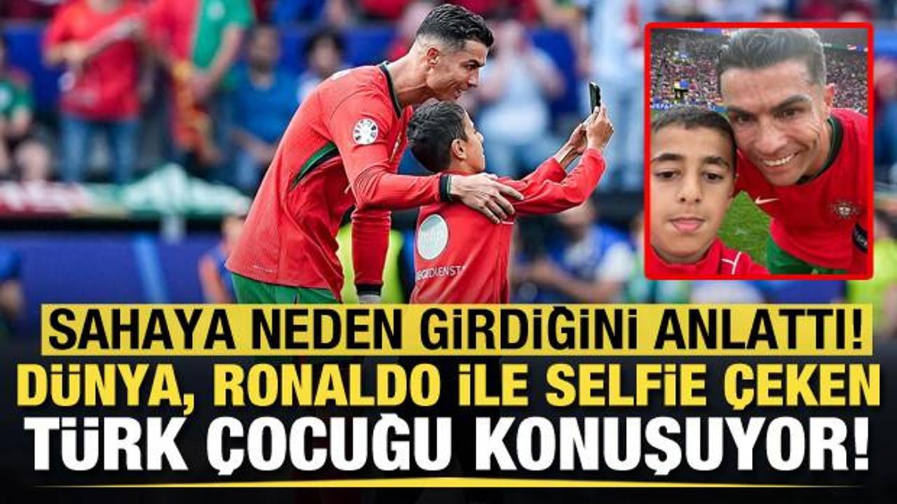 Dünya, Ronaldo ile selfie çeken Türk çocuğu konuşuyor!