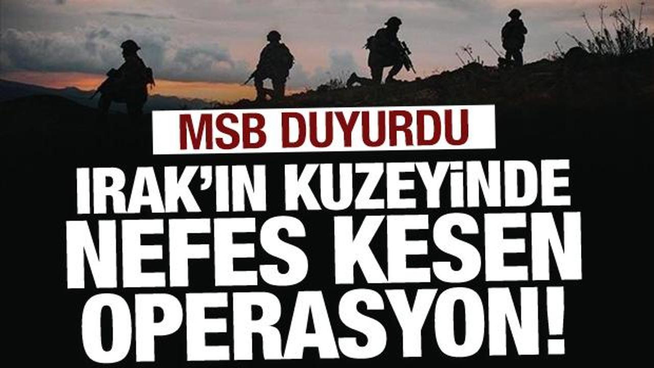 Irak'ın kuzeyinde 9 terörist etkisiz hale getirildi