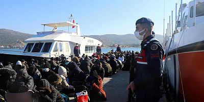 İzmir'de 200'e yakın kaçak göçmen yakalandı