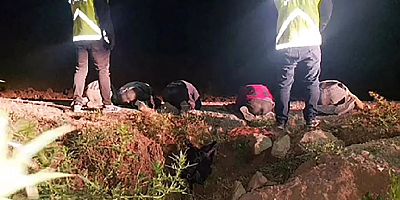 Kaçak göçmenler uyuşturucuyla yurda girmeye çalışırken yakalandı