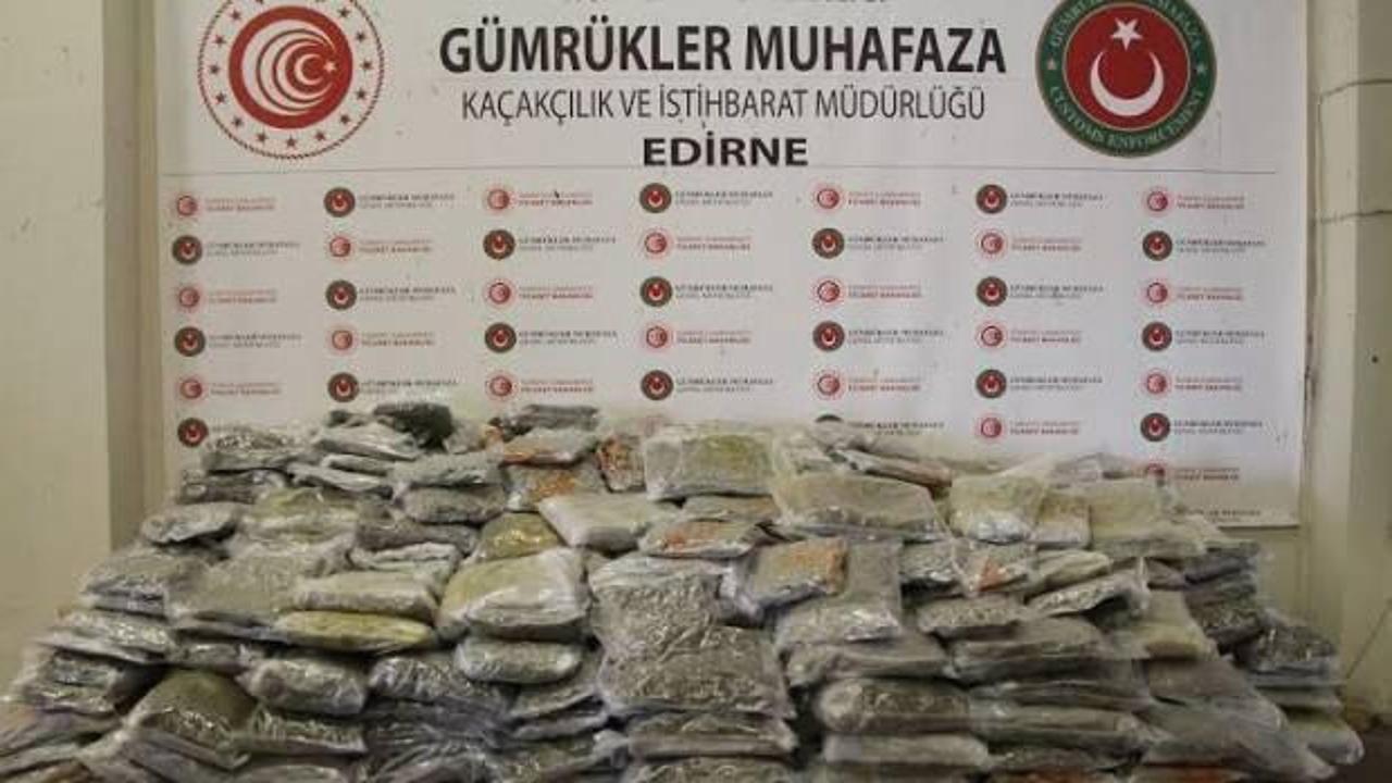 Kapıkule'den geçemedi! Tam 635 kilo