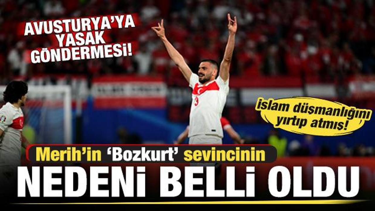 Merih'in 'Bozkurt' sevincinin nedeni belli oldu! Avusturya'ya yasak göndermesi