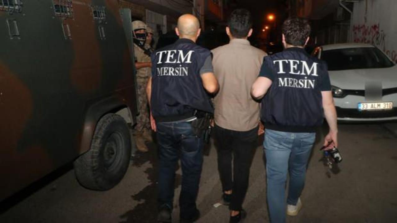 Mersin'de terör operasyonu: 12 zanlı yakalandı