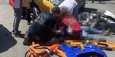 Minibüsle çarpışan kurye yaşamını yitirdi