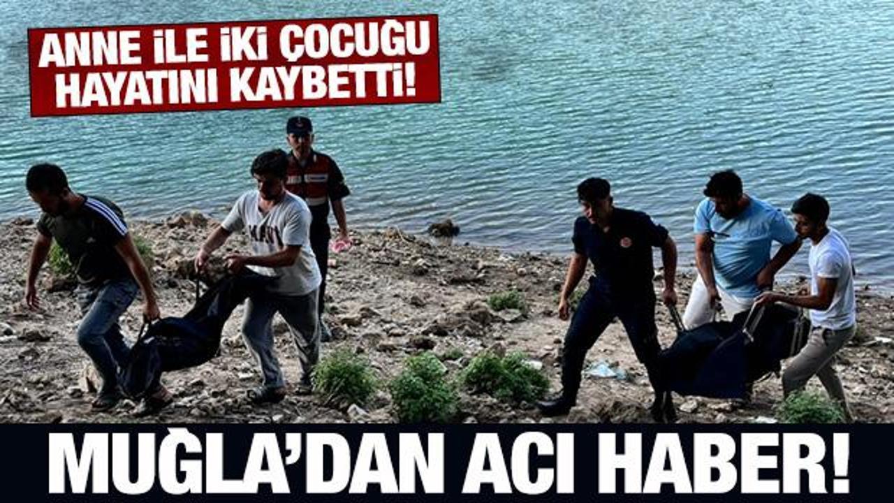 Muğla'dan acı haber: Serinlemek için gölete giren anne ile iki çocuğu hayatını kaybetti!