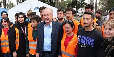 Muharrem İnce, Kahramanmaraş'ta depremzedelerle görüştü