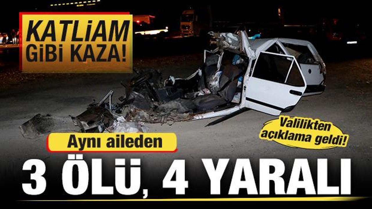 Niğde'de katliam gibi kaza: Aynı aileden 3 kişi hayatını kaybetti, 4 yaralı