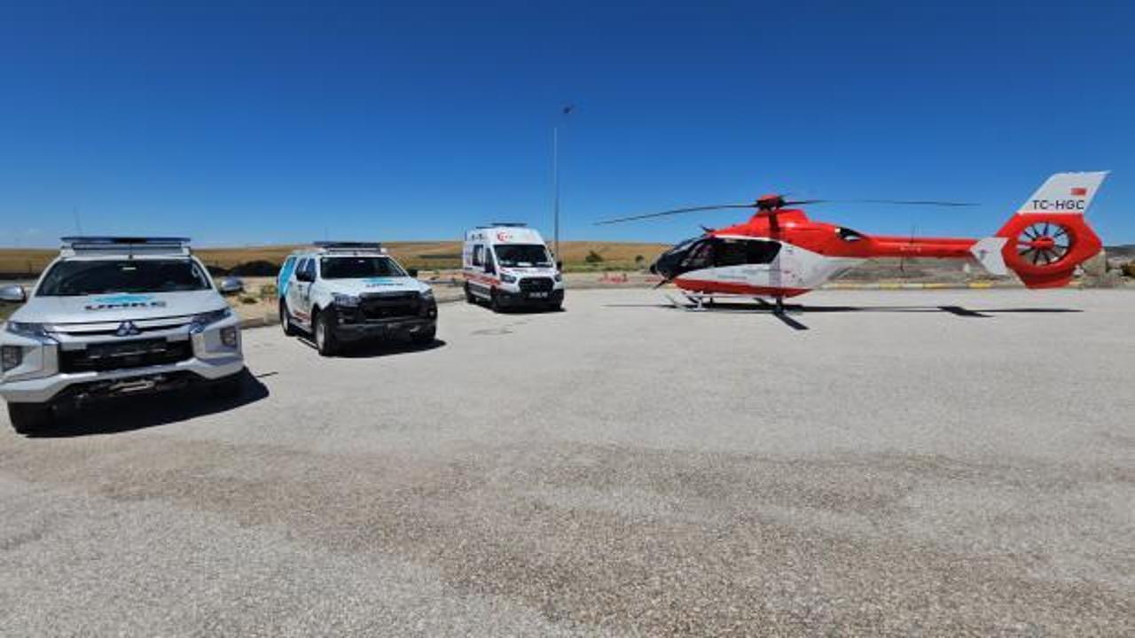 Sağlık Bakanlığı'ndan geçiş güzergahında ambulans helikopterli önlem