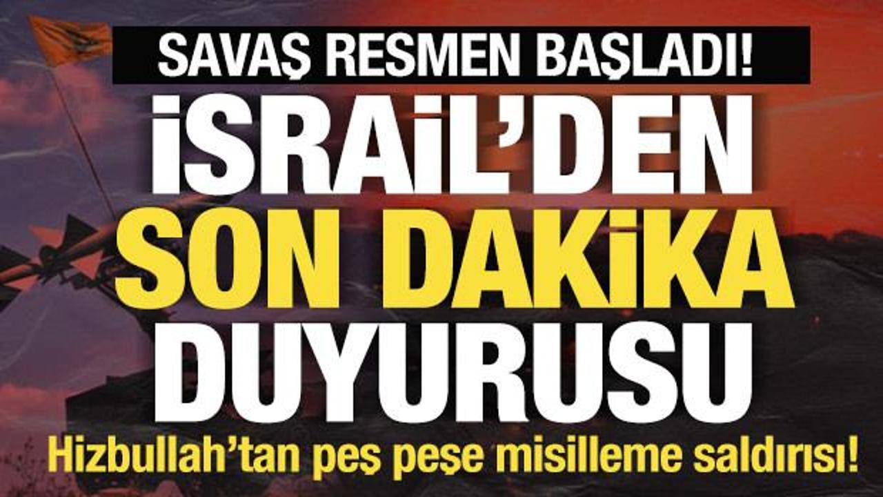 Savaş resmen başladı! Peş peşe füzeler fırlatıldı! İsrail son dakika duyurdu...