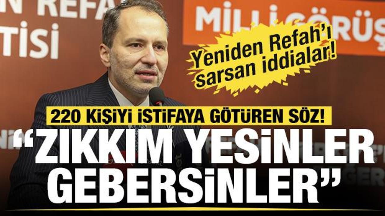 Sivas'ta Yeniden Refah Partisi'nde ilçe başkanı ve 220 üye istifa etti!