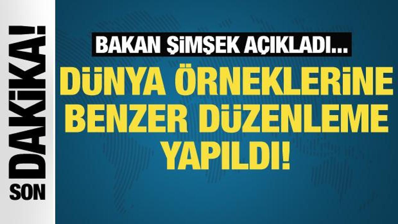 Son dakika... Bakan Şimşek'ten kripto varlık açıklaması!