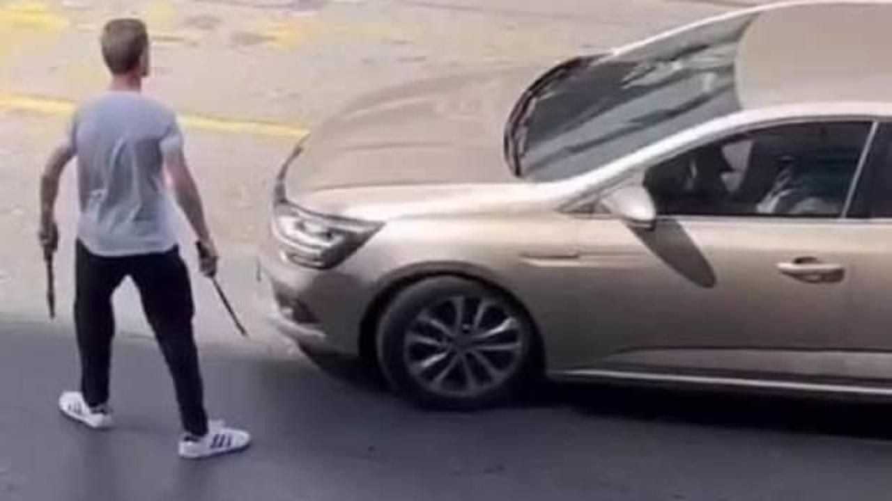 Ümraniye'de korku dolu anlar! Samuray kılıcıyla terör estirdi