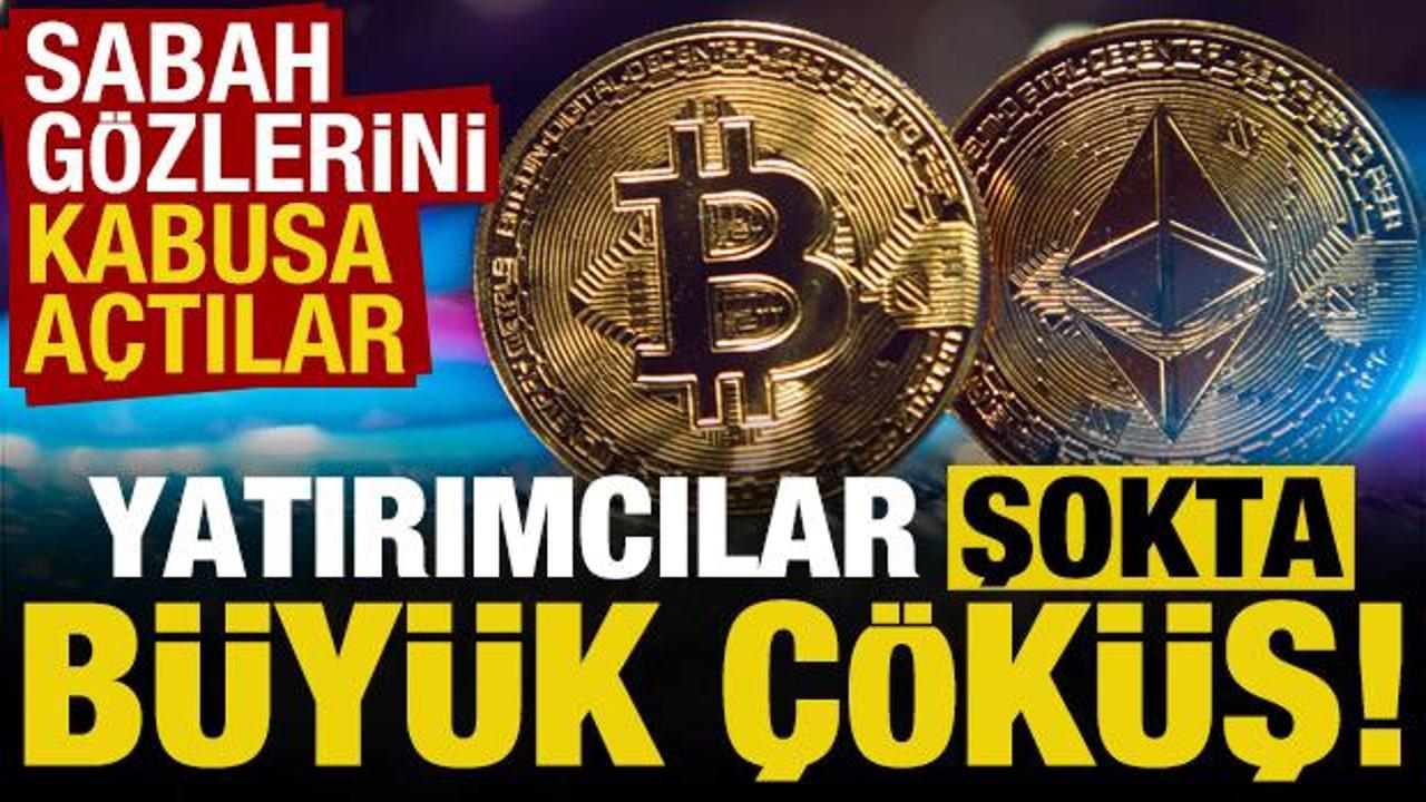 Yatırımcılar şokta: Bitcoin ve Ethereum'da büyük çöküş! Sabah gözlerini kabusa açtılar...